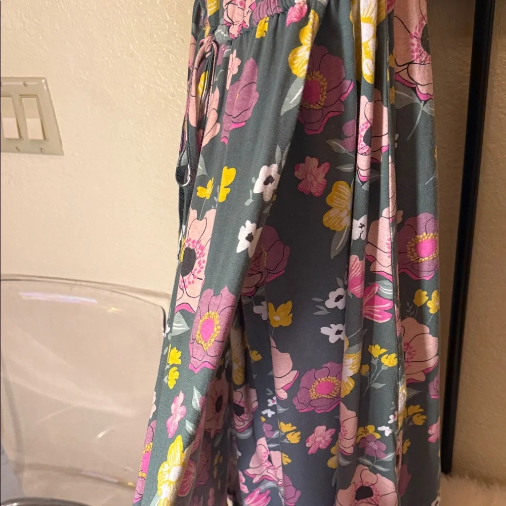 Baby Be Mine Floral Maxi Dress - Gray and Pink - Picture 14 of 16